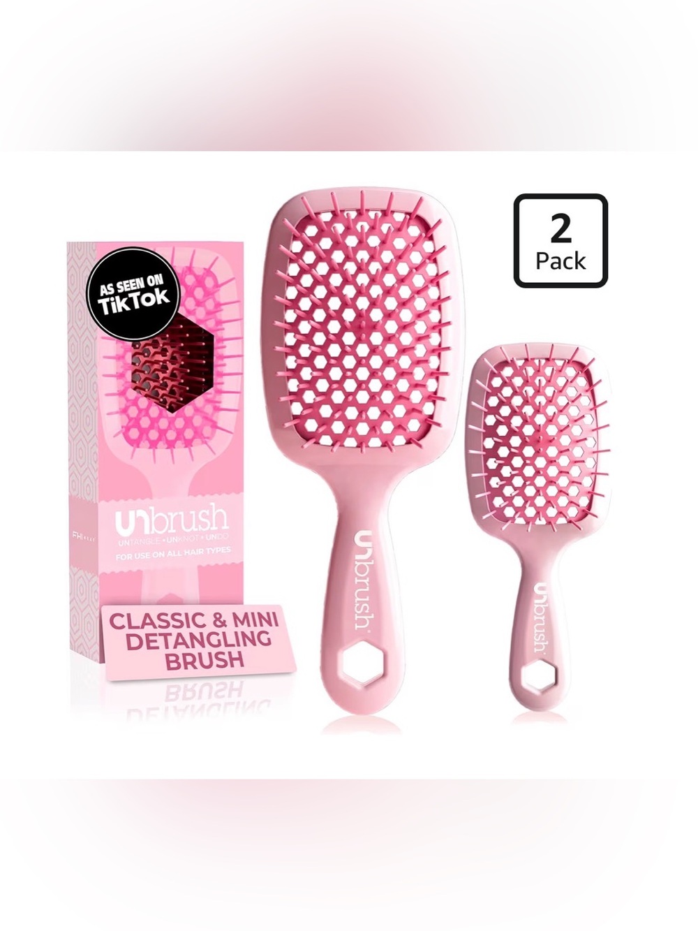 FHI Heat UNbrush Detangling Brush Combo Pack (NEW)